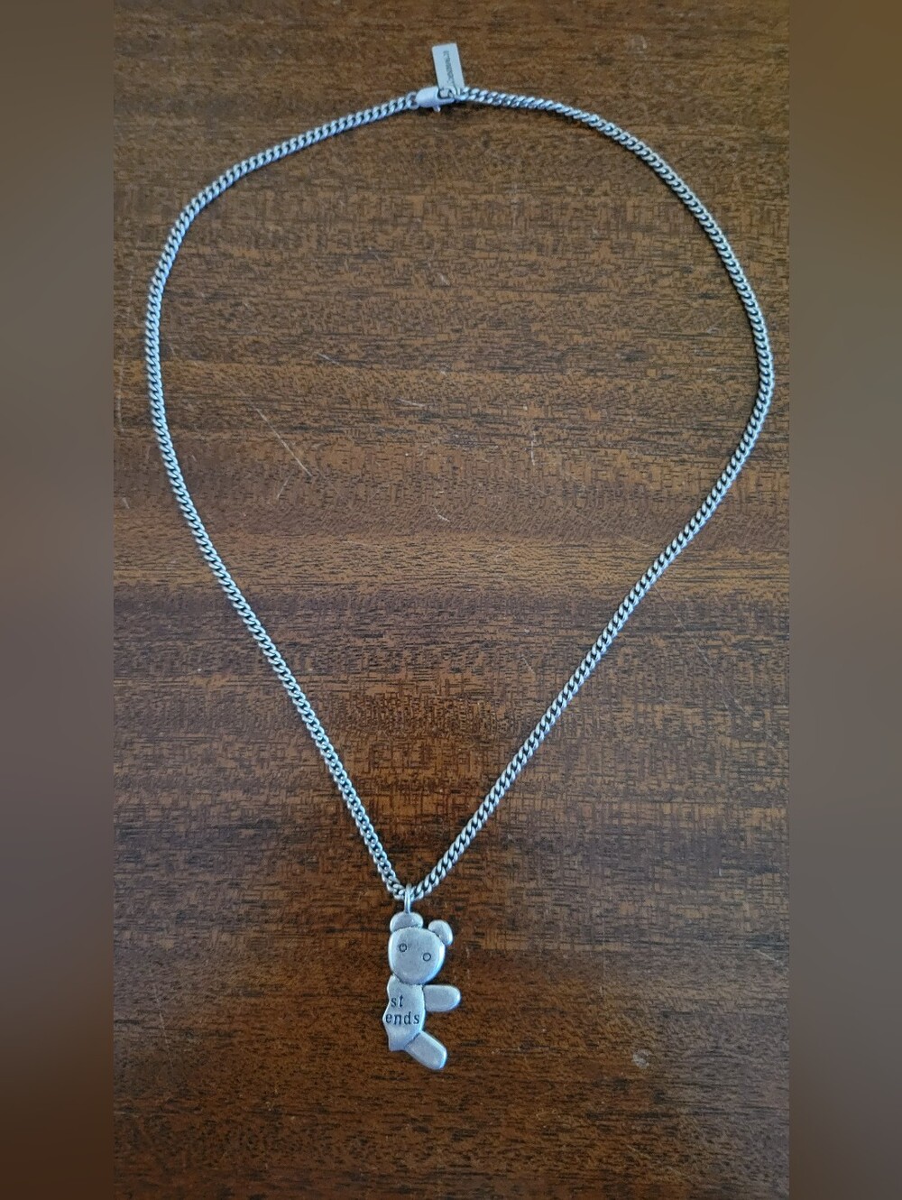 Heaven by Marc Jacobs Silver-Tone Double-Headed Teddy Bear Best Friends Pendant